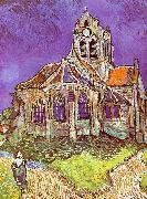 Vincent Van Gogh Church at Auvers oil on canvas